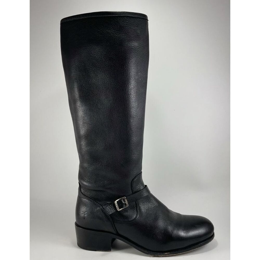 FRYE Lynn Strap Tall Zipper Riding Boots Sz 7.5, $325